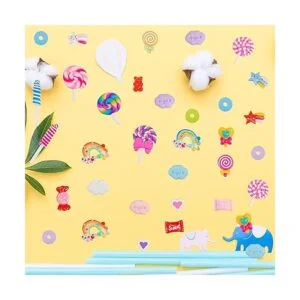 de caramelo paletas de resina con parte trasera plana_3