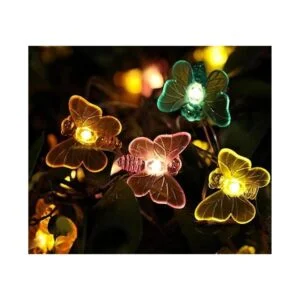 WSgift Guirnalda de luces solares de mariposa 16 pies 32_3