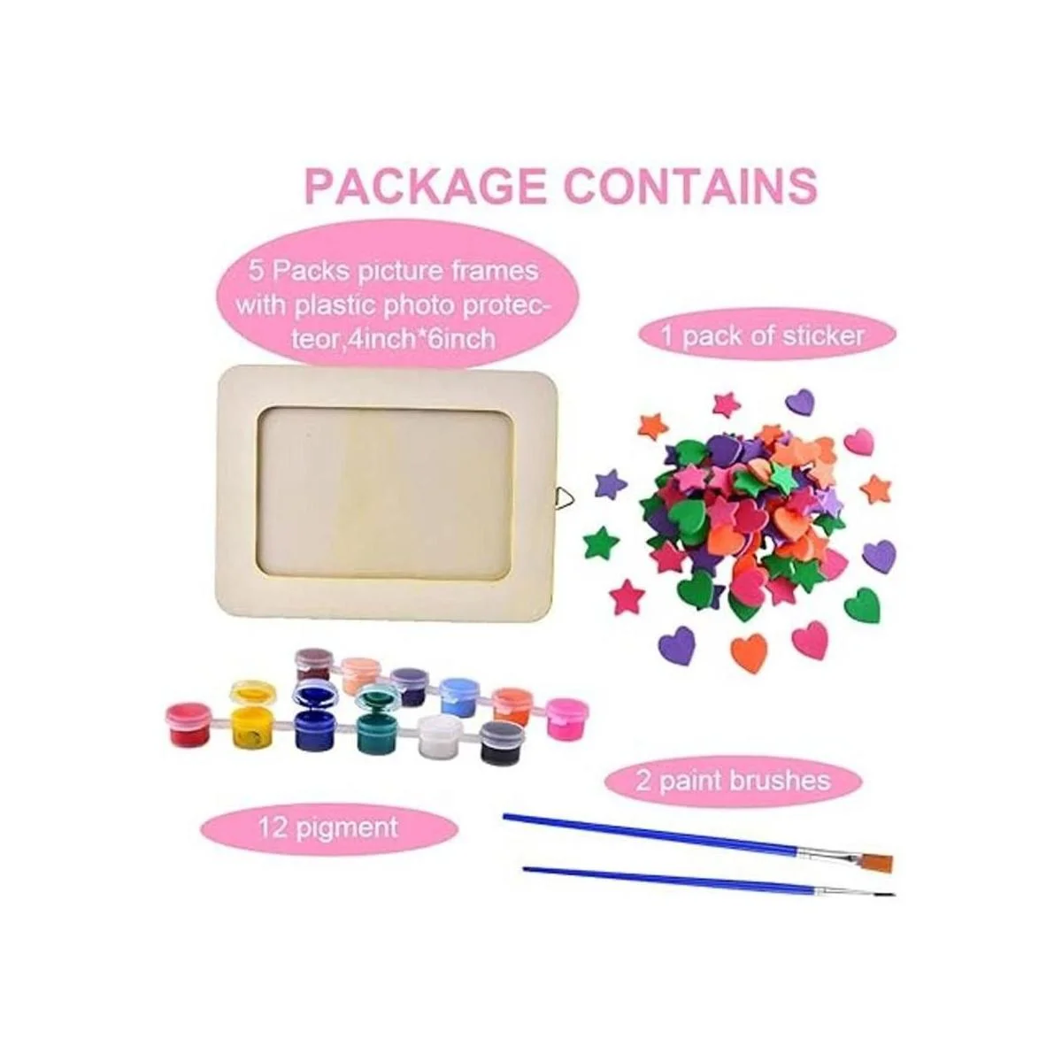 Juego de 5 marcos de fotos de San Valentín marcos de_2