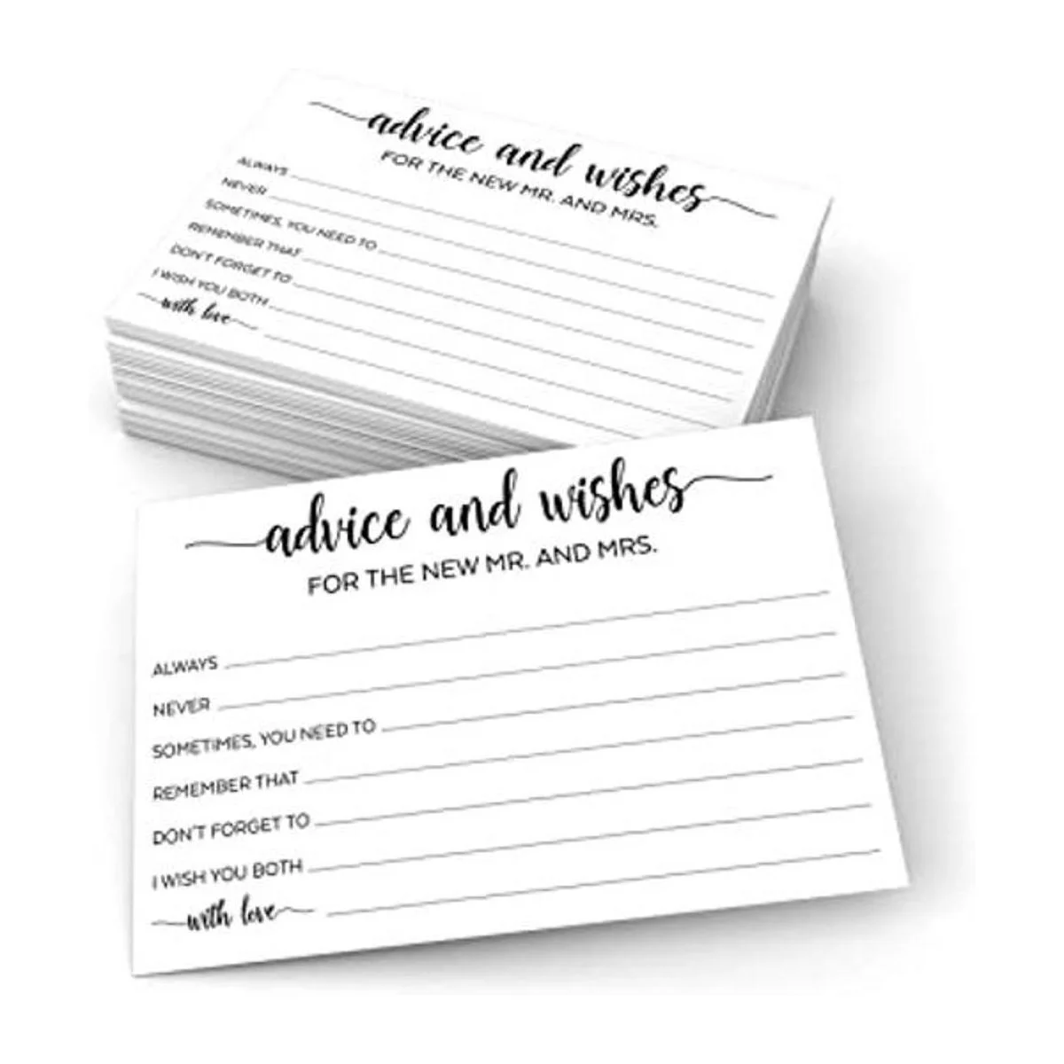 321Done Advice Wishes for the Mr Mrs 4 x 6 pulgadas_1