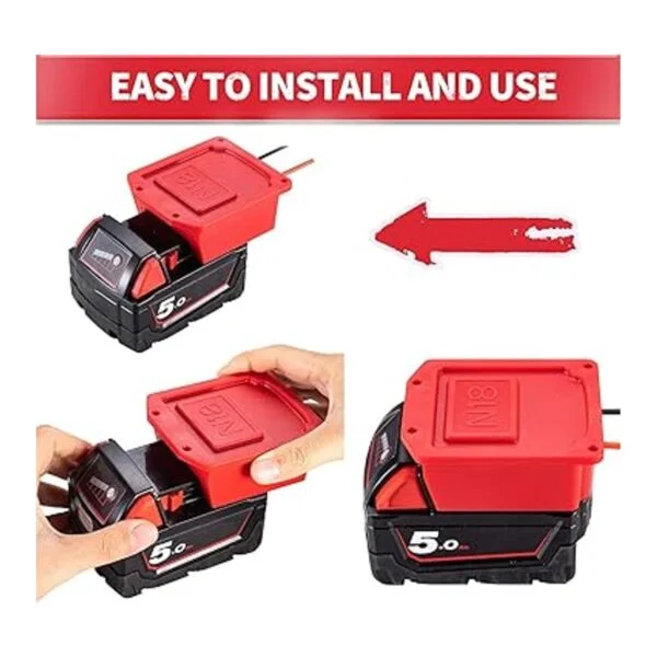 Adaptador de rueda de alimentación para Milwaukee 18 V_4