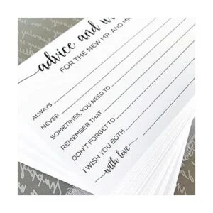 321Done Advice Wishes for the Mr Mrs 4 x 6 pulgadas_6