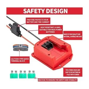 Adaptador de rueda de alimentación para Milwaukee 18 V_2