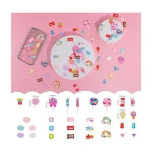 de caramelo paletas de resina con parte trasera plana_2