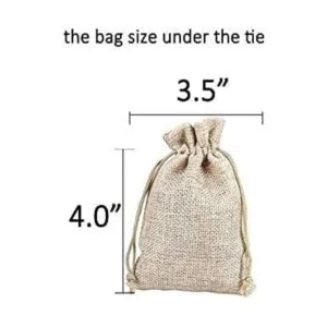 FASOTY Lote de 50 bolsas de arpillera de 3.5 x 5 pulgadas_4