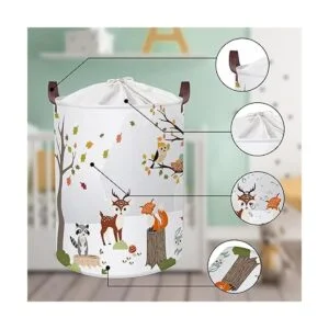 Clastyle Cesta de lavandería plegable de animales del_5