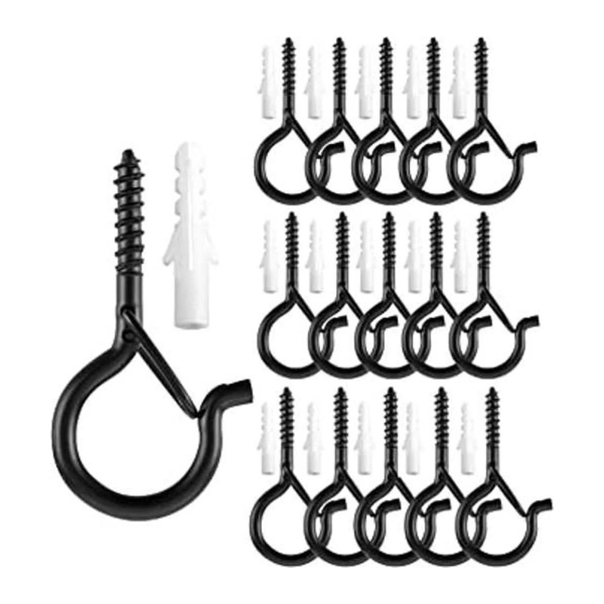 TAIHUIMY Paquete de 40 ganchos para colgar en forma de Q_1