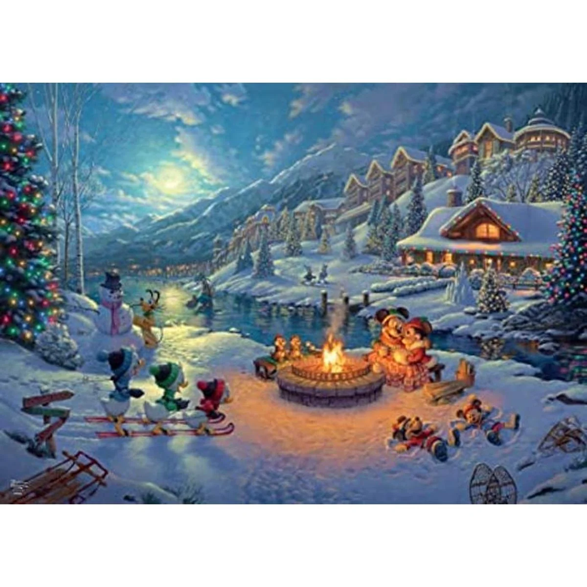Ceaco Thomas Kinkade Colección Disney Dreams Holiday_1