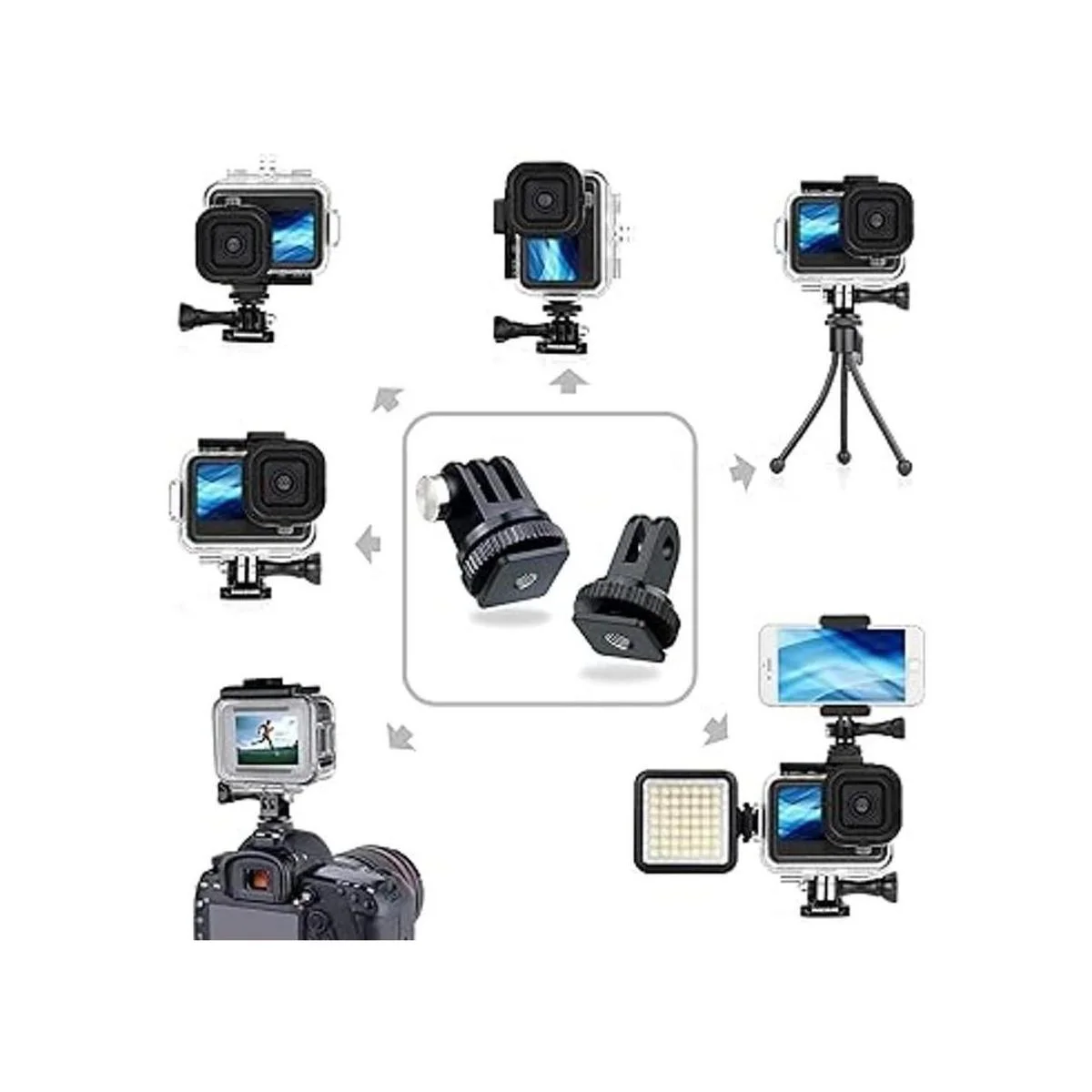 YALLSAME Funda abierta lateral para GoPro Hero 11 10 9_3