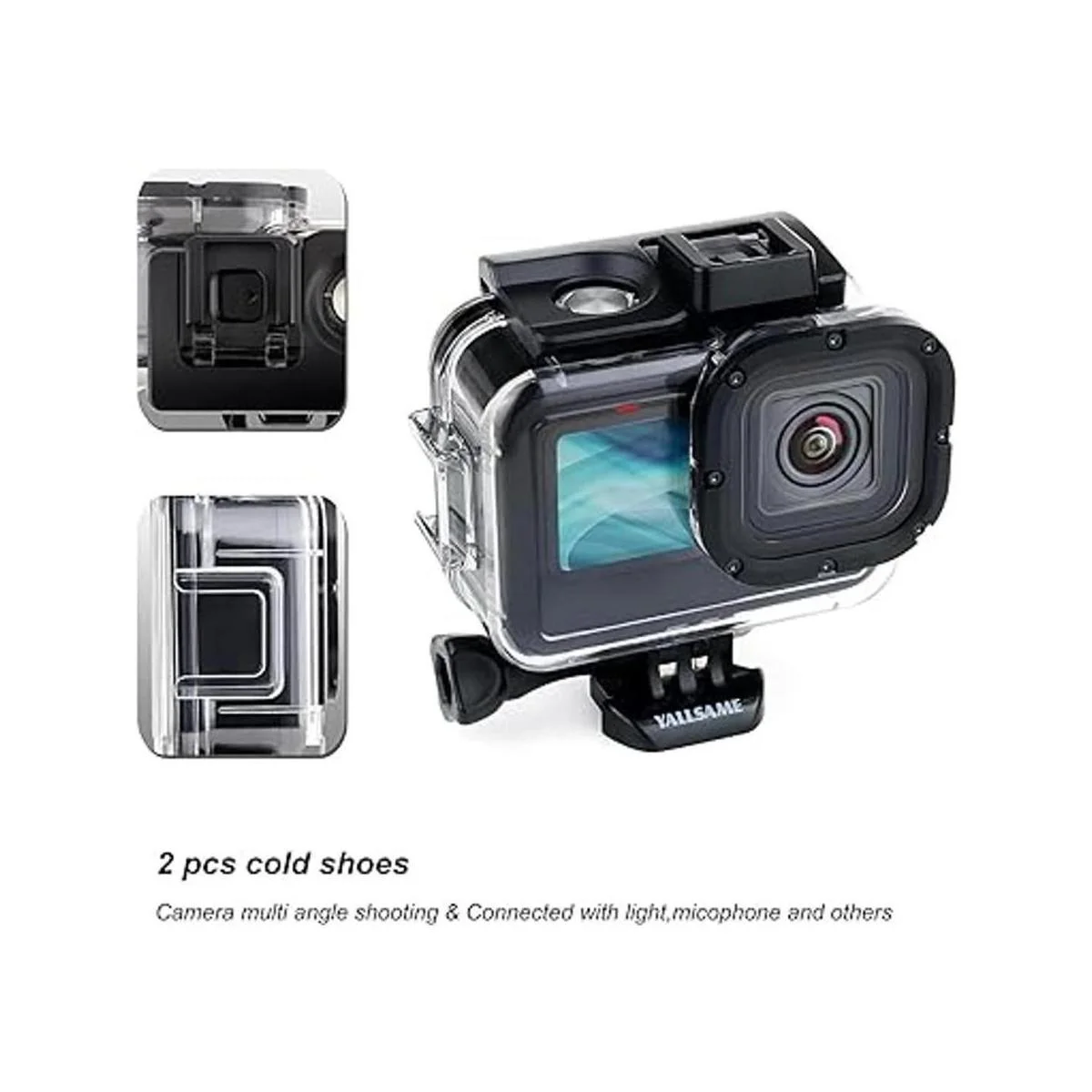 YALLSAME Funda abierta lateral para GoPro Hero 11 10 9_2