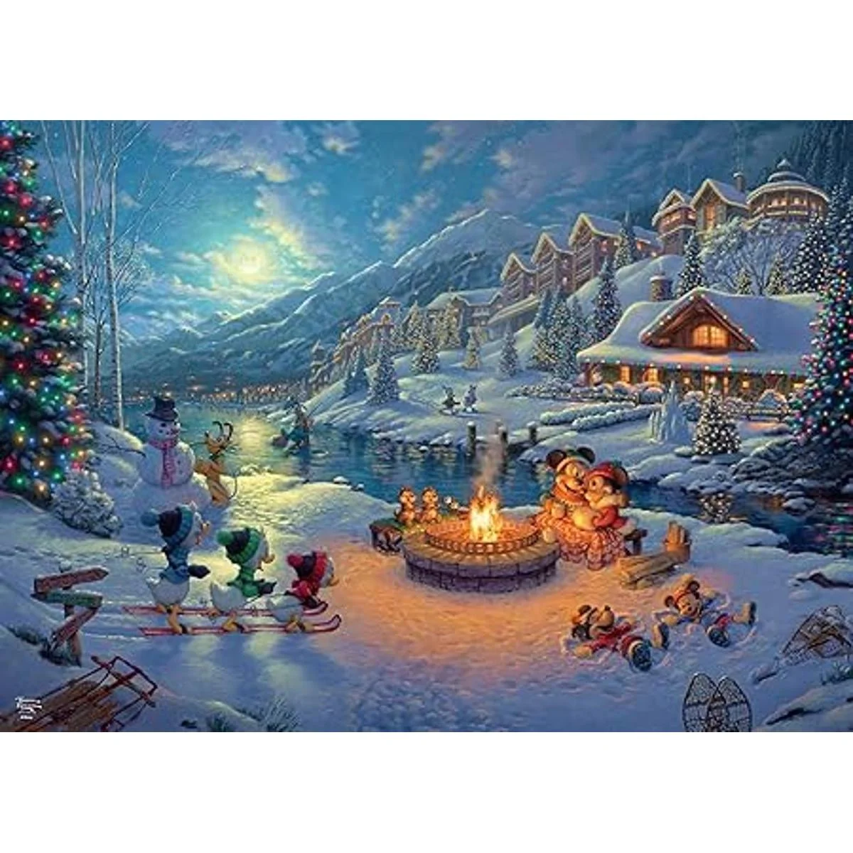 Ceaco Thomas Kinkade Colección Disney Dreams Holiday_6