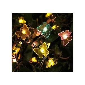 WSgift Guirnalda de luces solares de mariposa 16 pies 32_2