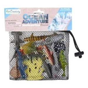 ArtCreativity Tiburones y Rayos en bolsa de malla paquete_7