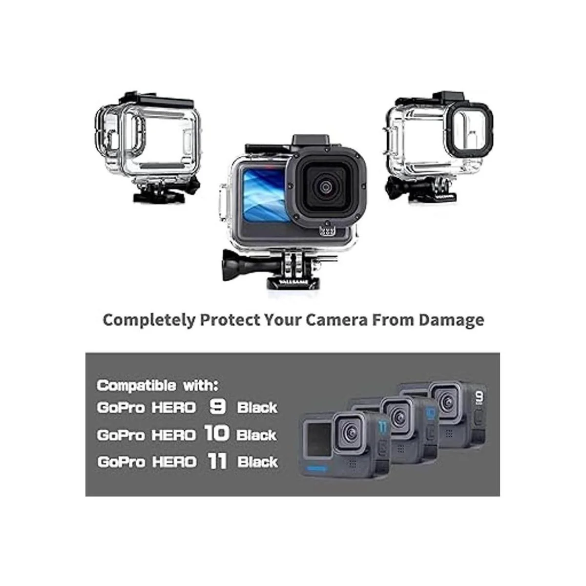 YALLSAME Funda abierta lateral para GoPro Hero 11 10 9_6