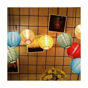 Guirnalda de luces de nailon de 8.5 pies con 10 linternas_1