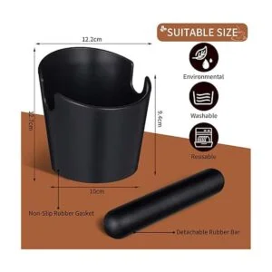 Juego de 2 piezas de caja de café Espresso Knock Box_2