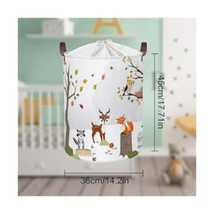 Clastyle Cesta de lavandería plegable de animales del_7