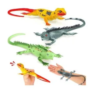 3 piezas de plástico lagarto juguetes de 15 pulgadas de_1