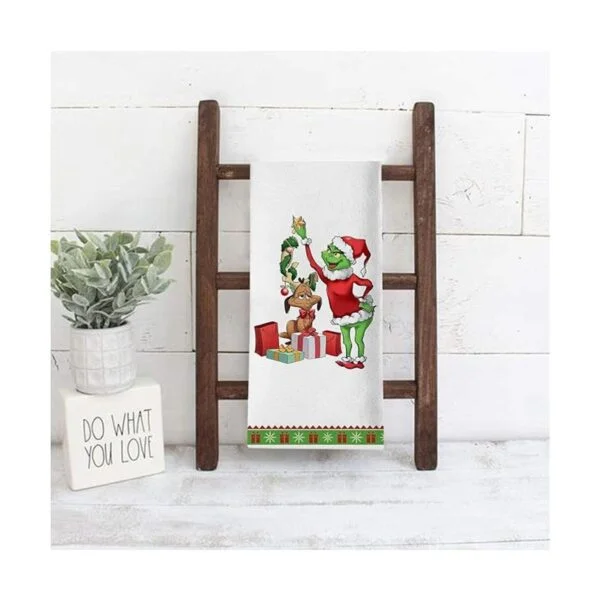Seliem Toalla decorativa de cocina de Feliz Navidad_5