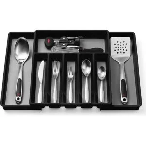 Organizador de cajones de cubiertos expandible bandeja de_6