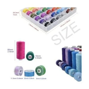Kit de 72 bobinas de hilo de costura 36 colores 400_2