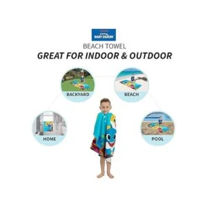 Franco Toalla de baño de algodón súper suave para niños_3