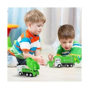 Juego de 3 vehículos de juguete camión de saneamiento_5