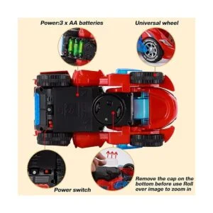 Juguetes transformadores de coche de dinosaurio coche LED_5