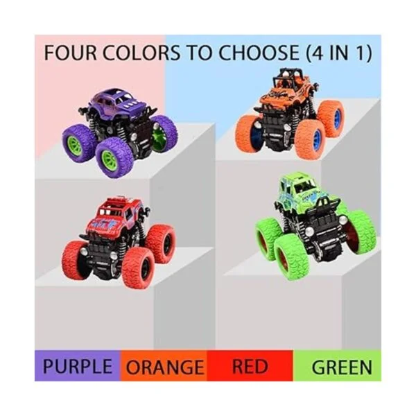 Monster Trucks para niños paquete de 4 vehículos para_7