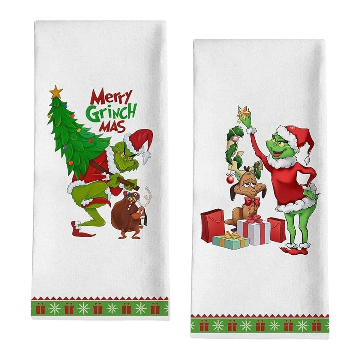 Seliem Toalla decorativa de cocina de Feliz Navidad_1