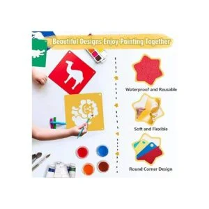 20 plantillas de animales para niños 8 x 8 pulgadas_3