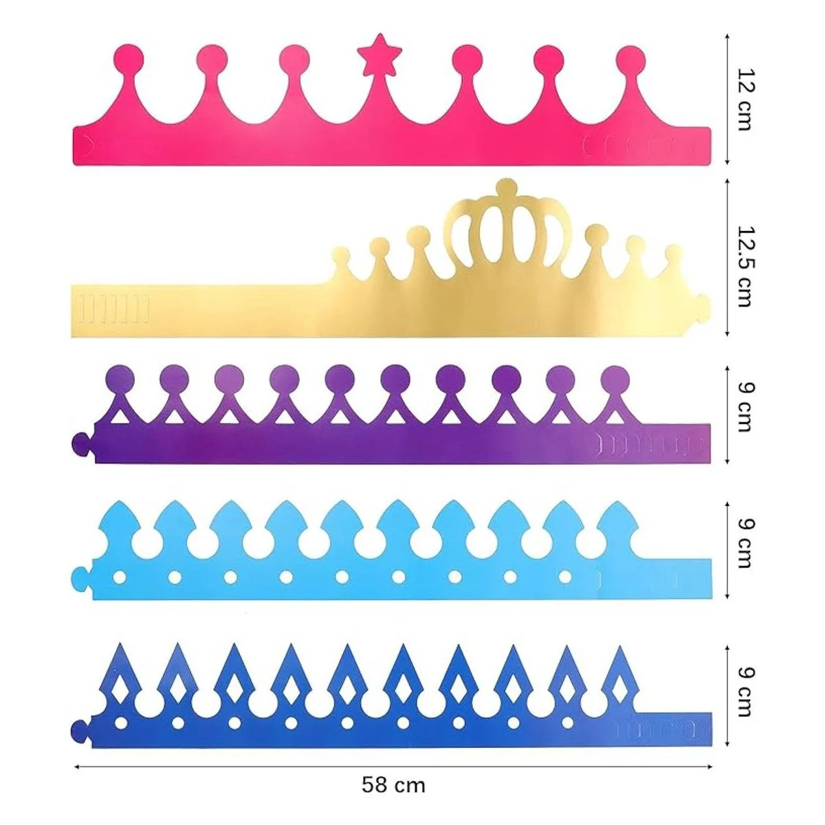 Crowns Pegatinas de coronas de princesa corona gemas_4