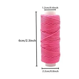 YEQIN Hilo de cera de 12 colores encerado Cords de_2