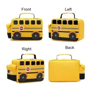 BLUBOON Lonchera aislada para niños y niñas bolsas de_4