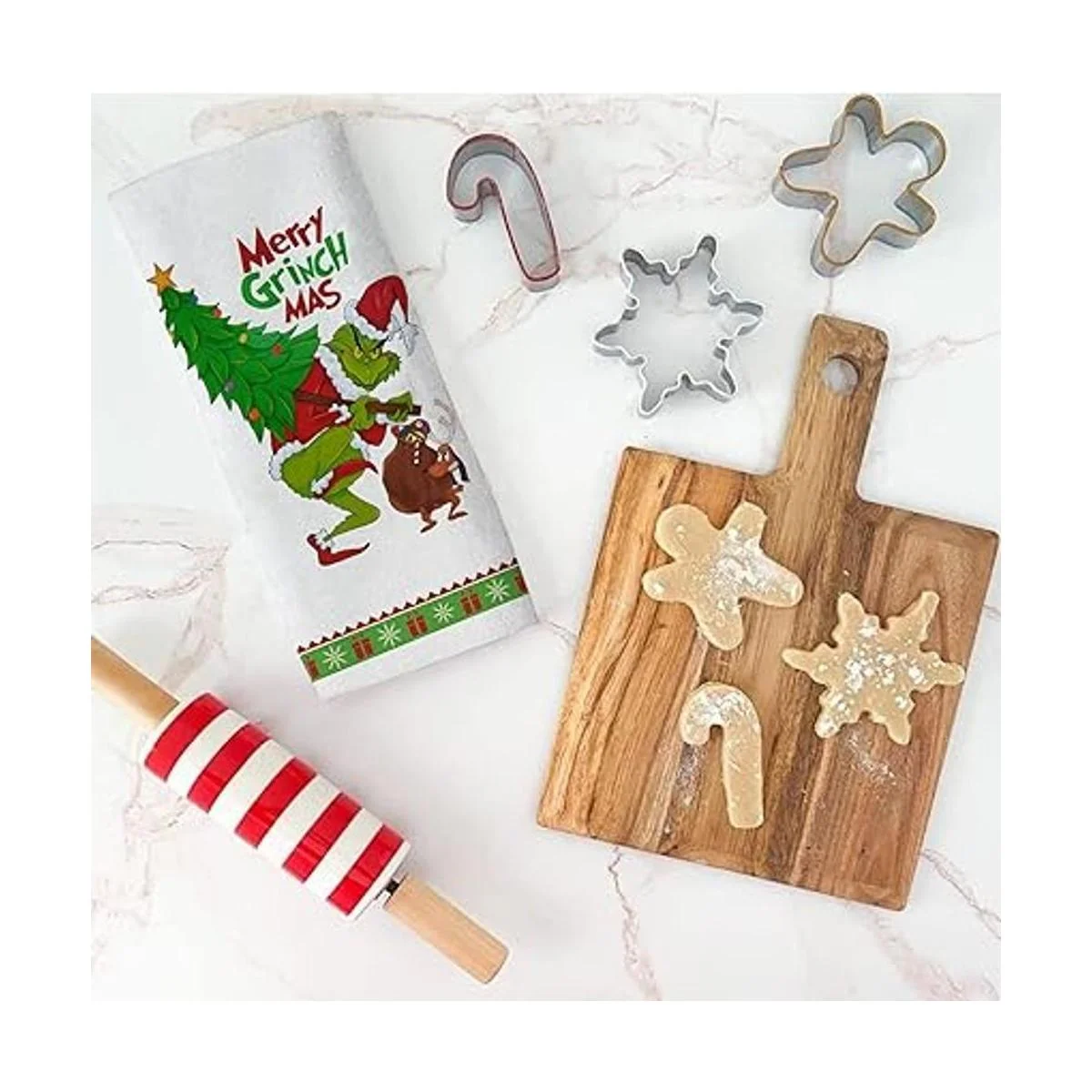 Seliem Toalla decorativa de cocina de Feliz Navidad_7