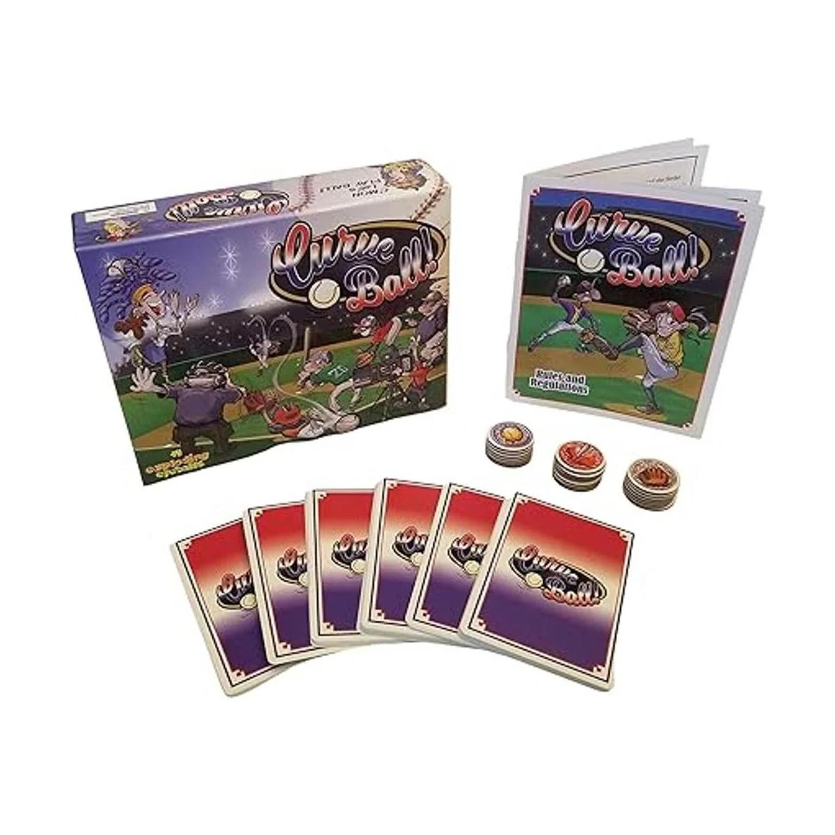 Juego de cartas de béisbol Curve Ball para fanáticos de_2
