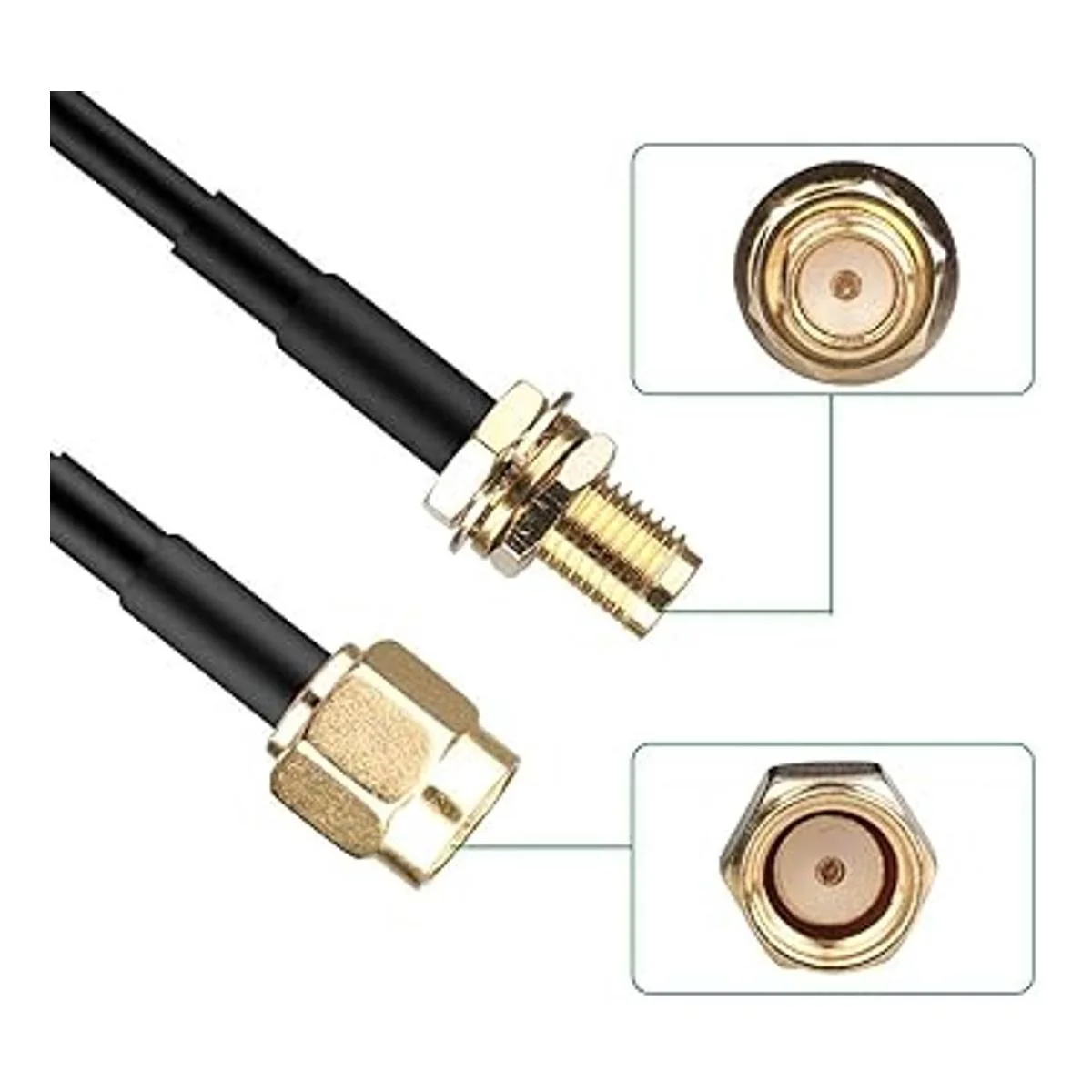 JOINSI Paquete de 5 cables coaxiales de extensión de_6
