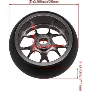 logyues 4 piezas de titanio RC128 de 0.98 x 0.43_5