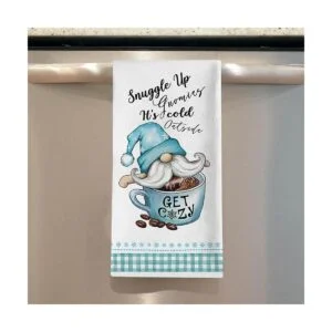 Seliem Hello Winter Gnome Joy Toalla de cocina con diseño_7