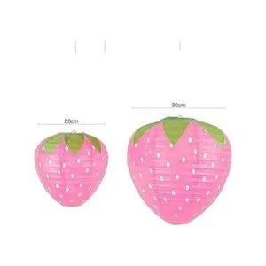 3 faroles de fiesta de fresa rosa decoración de fiesta_5