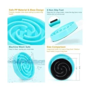 Cuencos grandes para perros de comedero lento para perros_4