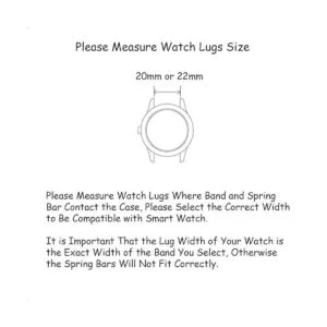 Paquete de 2 correas para Galaxy Watch 3 de 1.772 in_4