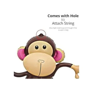 4Es Novelty Mono inflable paquete de 4 monos colgantes_5