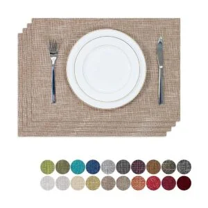 Kevin Textile Juego de 4 manteles individuales_1