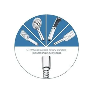 BRIGHT SHOWERS Manguera de ducha para cabezales de ducha_7
