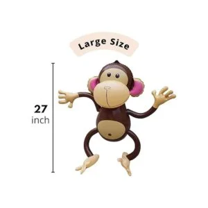 4Es Novelty Mono inflable paquete de 4 monos colgantes_3