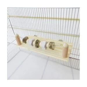 Kathson Hamster Madera Ledge Plataforma Masticar Juguetes_5