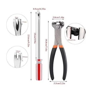 3 piezas de removedor de uñas herramienta de 7.0 in de_2