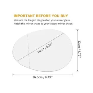 X AUTOHAUX Espejo retrovisor izquierdo del conductor con_3