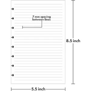 Discbound Recambio de papel forrado de tamaño de media_2